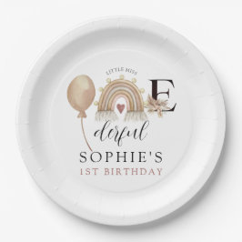 ONEderful Rainbow Girl's誕生日 ペーパープレート