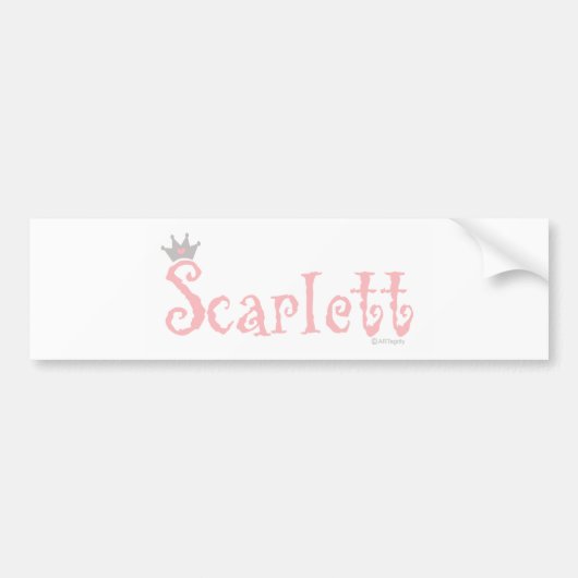 ONEderful Scarlett バンパーステッカー (正面)