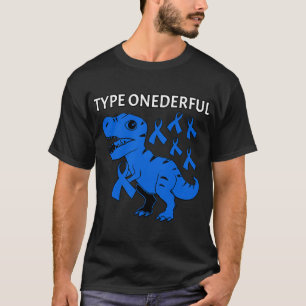 Onederful T-レックス1型糖尿病認識度 Tシャツ