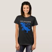 Onederful T-レックス1型糖尿病認識度 Tシャツ (正面フル)
