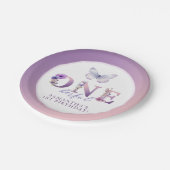 Onederful Wildflower 1st誕生日紙プレート ペーパープレート (アングル)