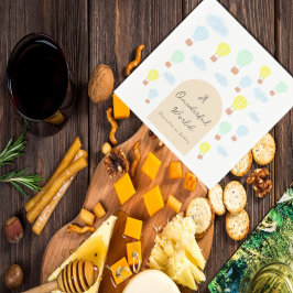 Onederful World Hot Air Balloon 1st Birthday スタンダードカクテルナプキン