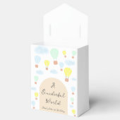 Onederful World Hot Air Balloon 1st Birthday フェイバーボックス (オープン)