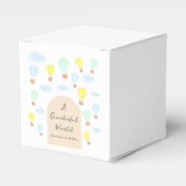 Onederful World Hot Air Balloon 1st Birthday フェイバーボックス (正面サイド)
