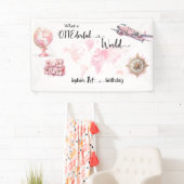 ONEderful World Pink 1st birthdayバナー 横断幕 (インサイチュ)