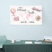 ONEderful World Pink 1st birthdayバナー 横断幕 (トレードショー)