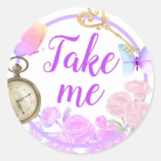 Onederlandのアリーサクラシックラウンドステッカー ラウンドシール (正面)