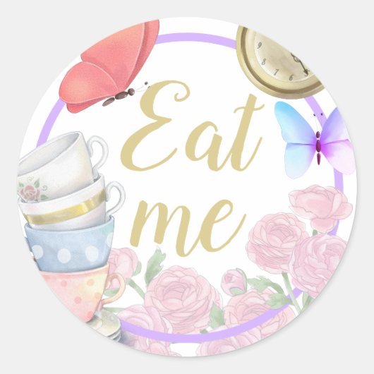 Onederlandのアリーサクラシックラウンドステッカー ラウンドシール (正面)