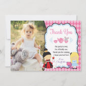 ONEderlandの誕生日のサンキューカードのアリス サンキューカード (正面)