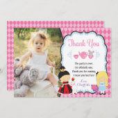 ONEderlandの誕生日のサンキューカードのアリス サンキューカード (正面/裏面)