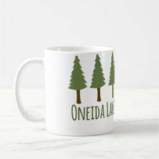 Oneida Lake Rustic Camping Pine Trees Woods Forest コーヒーマグカップ