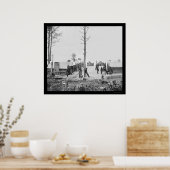 Oneida, NY 1865の独立騎兵会社 ポスター (キッチン)