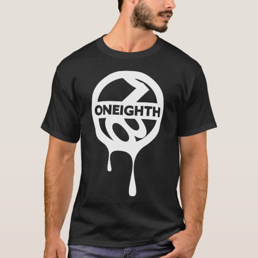 ONEIGHTH Drip Round LOGO original Tシャツ (正面)