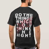 ONEIGHTH Tokyo Do the things which you think right Tシャツ (裏面)