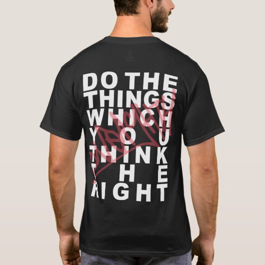 ONEIGHTH Tokyo Do the things which you think right Tシャツ (裏面)
