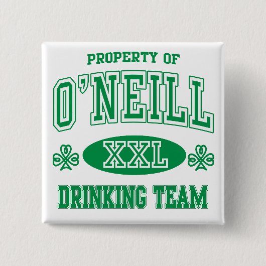 O'Neilのアイルランドの飲むチーム 缶バッジ (正面)