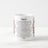 Oneil、歴史、意味および頂上のマグ コーヒーマグカップ (中央)
