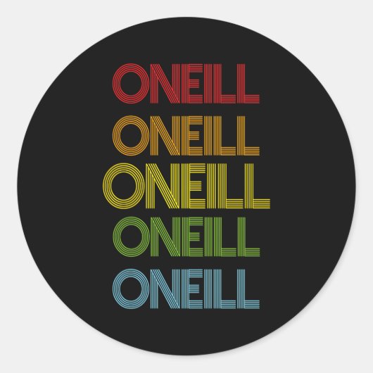 OneIllの名前 ラウンドシール (正面)