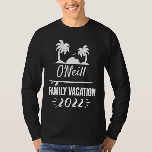 O'NEILL Family Vacation Tropical Group Trip Beach Tシャツ (正面)