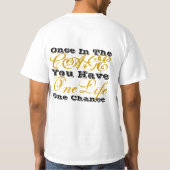 OneLifeOriginalBlack&Gold Tシャツ (裏面)