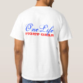 OneLifeRedWhiteBlue Tシャツ (裏面)