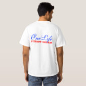 OneLifeRedWhiteBlue Tシャツ (裏面フル)