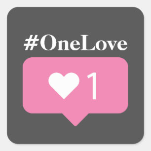 #OneLoveケース・メイトiPhoneケース スクエアシール