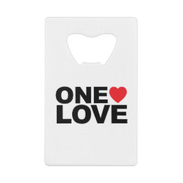 OneLoveロゴ クレジットカード栓抜き