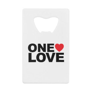 OneLoveロゴ クレジットカード栓抜き