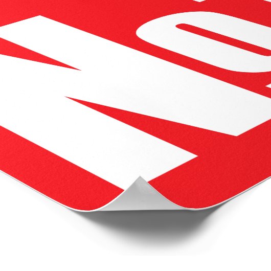 oneno oneを信頼しない ポスター (角)