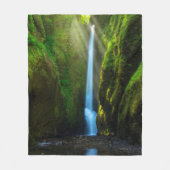 Oneontaの滝 フリースブランケット (正面)