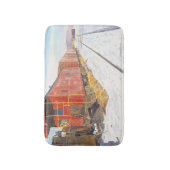 Oneontaの鉄道ヤードD&Hの車掌車 バスマット (正面縦)