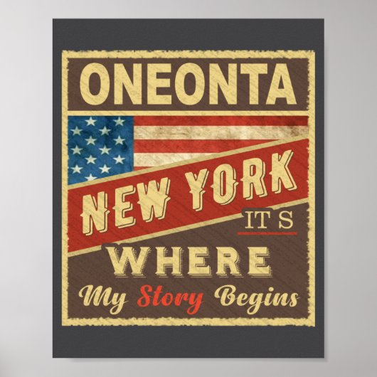 Oneonta Ny Its Where My Story Begins _1 ポスター (正面)
