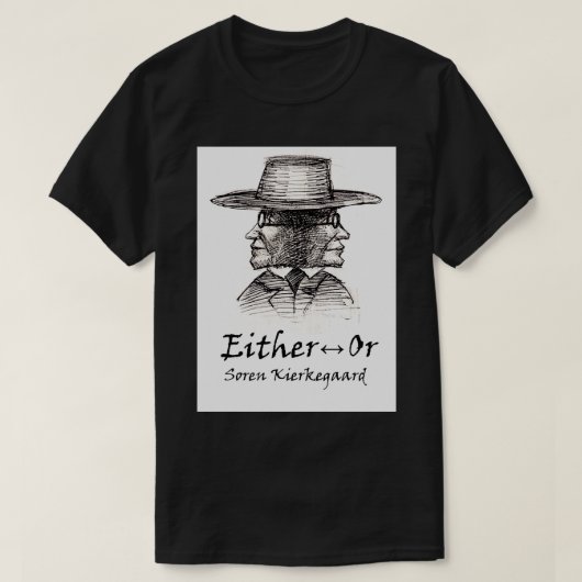 OneOr Kierkegaardブックカバー Tシャツ (デザイン正面)