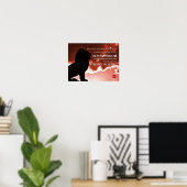 OnePeterFiveライオンポスター ポスター (ホームオフィス)