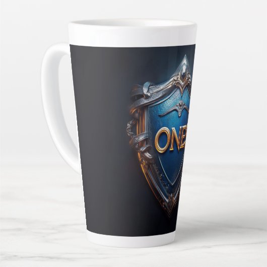 ONEsバッジ カフェラテマグ (左アングル)