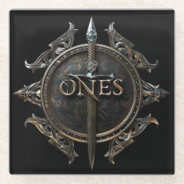 ONEsバッジ ガラスコースター