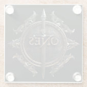 ONEsバッジ ガラスコースター (裏面)