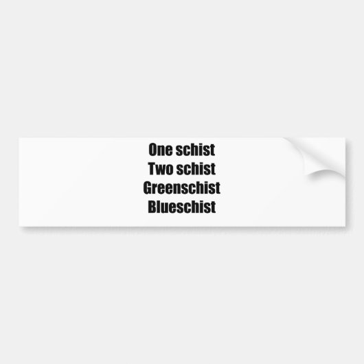 oneschistblack バンパーステッカー (正面)