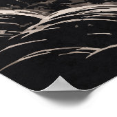 Oni Demon in Red Moon - Japanese Anime Art ポスター (角)