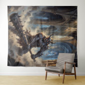 Oni Demon in the Gothic Cathedral タペストリー (インサイチュ(横))