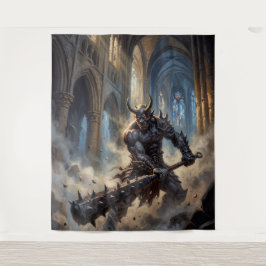 Oni Demon in the Gothic Cathedral タペストリー