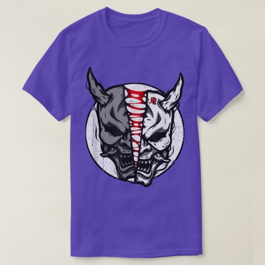 Oni Demon Japanese Devil 898 Tシャツ (デザイン正面)