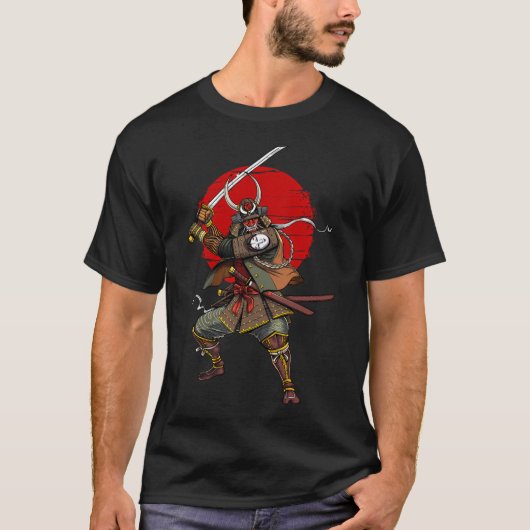 Oni Demon Samurai Warrior Tシャツ (正面)