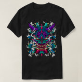 Oni Mask Hannya Demon Evil Japanese  Tシャツ (デザイン正面)