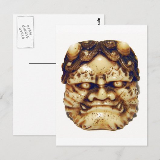 Oni Netsuke ポストカード (正面/裏面)