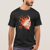 Oni Samurai Chaos – Fierce Japanese Demon Warrior Tシャツ (正面)