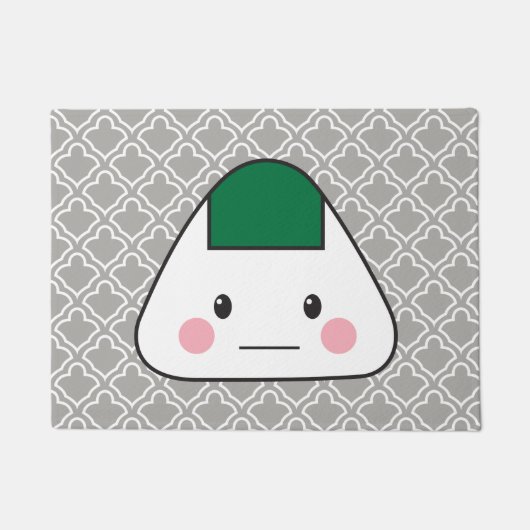 Onigiriのomusubiの日本のな米球の海藻nori ドアマット (正面)