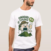 Onigiri Explorer – Adventure Wrapped in Rice Tシャツ (正面)
