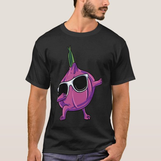 Onion Dabbing Sunglasses Tシャツ (正面)